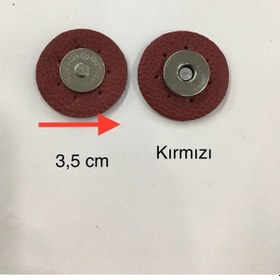 Resim Karantuhafiye Deri Çanta Çıtçıt Mıknatıslı 2 Li Set Kırmızı Kırmızı 