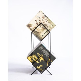 Resim Abronya Pikaplık Plaklık Cd Organizer Metal Dvd Düzenleyici 