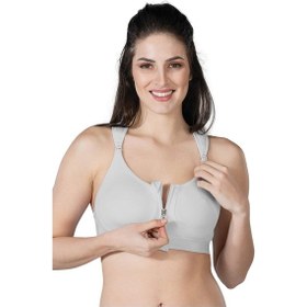 Resim Gri Mı Emay 184 B Önden Fermuarlı Sporcu Penye Sütyen Gri 