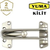 Resim Sapcı Yuma Çelik Kapı Emniyet Kelepçesi Kademeli Yuma Kelepçe Saten Nikel emniyet kilt 