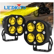 Resim Motion003 4 İnç Sarı Led Motosiklet Işığı 3000 Lümen Su Toz Geçirmez Kamyonet Römork Kamyon 