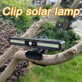 Resim Hareket Sensörlü Güneş Enerjili Dış Mekan Lambası - Kolay Klipsli Kurulum, Düğme Kontrolü, Ticari Sokak Aydınlatması Dekoru, Çitler, Avlular, Güneş Enerjili Dış Mekan Lambası - 1 adet, Bahçe Güneş Lambası, Lityum Pil, Aydınlatma Donanımı 