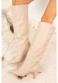 Resim Fox Shoes Ten Suni Deri Kadın Çizme J749205309 