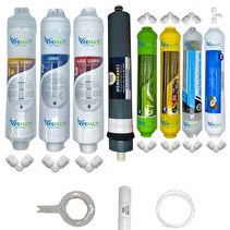 Resim Pemax Water Solutions Kapalı Kasa Su Arıtma Cihazlarına Uygun Eco 8'li Platinium Mebran Alkali-Mineral-Detox Set 