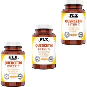 Resim Kuersetin Ester C Resveratrol Bromelain Vitamin D Magnezyum Aserola 120 Tablet X 3 Kutu 