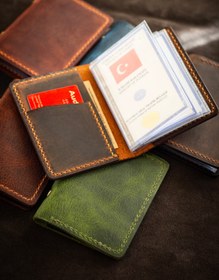 Resim Araç Ruhsat Kılıfı / Kabı - kestane 