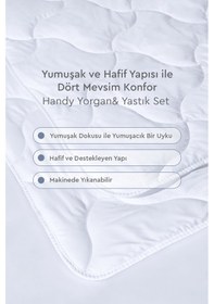 Resim Yataş Bedding Handy Roll Pack Çift Kişilik Yastık & Yorgan Seti 