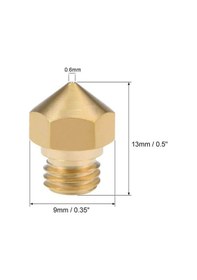 Resim Koodmax 3d Yazıcı Mk10 Extruder 1.75mm / 0.6mm Baskı Kafası Nozzle 