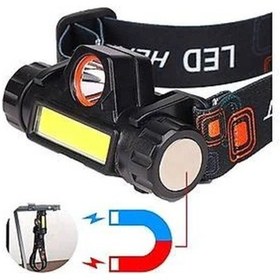 Resim Şarjlı Dayanıklı Balıkçı Kafa Lambası Watton Wt-056 Beyaz 