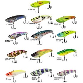 Resim Mirror Vib 9gr / 4.5cm Vibrasyon Jig Yem Pink Point Glow 