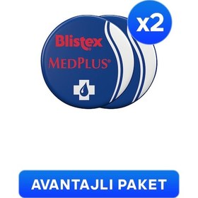 Resim Blistex Kuruyan Ve Çatlayan Dudaklara Yoğun Bakım Kavanoz Medplus Jar 2 x 7 ML 