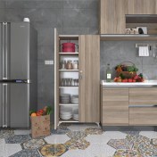 Resim Kenzlife 2 kapılı dolap çilem 188*090*032 crd kilitli ayaklı banyo mutfak ofis kitaplık ayakkabılık kiler 