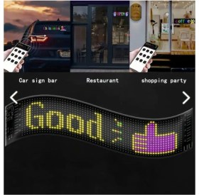 Resim Matrix Piksel LED Panel Tabela Bluetooth Uygulama Rgb 5V Kayar Tabela 