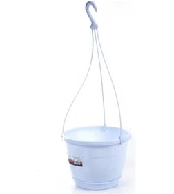Resim Omnipazar So-sm02 Safir Makrome Askılı Balkon Saksı Takımı 3.4 Litre No 2 Beyaz 01001 