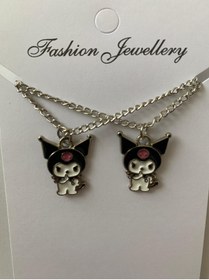 Resim İYİ MODA My Melody Ve Kuromi Best Friends Bff Zincirli Bileklik Arkadaş Bilekliği 