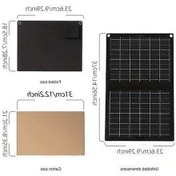 Resim Trendooze Hotu 2si1 Katlanır Usb Güneş Panel Şarj Cihazı Karavan Kamp Siyah 