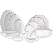 Resim EVALIZA Hanedan Yemek Takımı 101 Parça 2 Mm Shiny Gold 