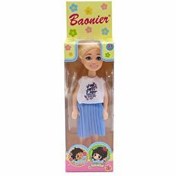 Resim Baonier Kız Bebek Fırfırlı Mavi Etekli 