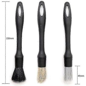 Resim 5 Adet Araba Detaylandırma Fırçası Süper Yumuşak Oto İç Detay Fırçası Araba İç Temizlik Fırçası Hava Çıkışı 