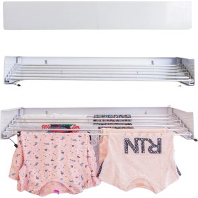 Resim Dryertime Duvara Monte Katlanabilir Çamaşır Kurutma Askısı, Akordiyon Çamaşırlık 