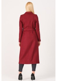 Resim Dewberry Bayan Palto Z6681 Bordo 