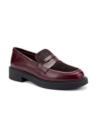 Resim Bordeaux Oxford Klasik Kadın 79y2 Frau Horsyalias Bordeaux 