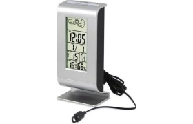 Resim Gaman Dijital Saat Alarm Isı Nem Ölçer Kablolu Iç Dış Sıcaklık Ölçer Termometre 