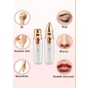 Resim Iki Başlıklı Şarjlı Yüz ve Kaş Tüy Alıcı Epilasyon Aleti, Çok Renkli 