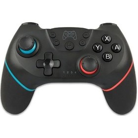 Resim Siyah-kablosuz Denetleyici Uyumlu-nintendo Switch Gamepad'ler Nintendo Switch Pro Oled Pc/ns Lite Konsol Kontrol Joystick 