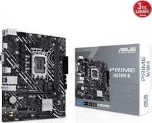 Resim PRIME H610M-K DDR5 M2 PCIe NVME HDMI PCIe 16X v4.0 1700p mATX Asus