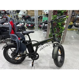 Resim Bike Sky Unisex Çocuk Gri-kırmızı Htp Design Italyan Bisiklet Koltuğu Bagaja Montaj 