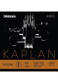 Resim D'Addario Kaplan Amo Series Violin String Ka311 4/4L Tinned Carbo 
