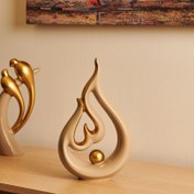Resim Sera Bianco Dekoratif Gold Detaylı Modern Biblo - Vizon 