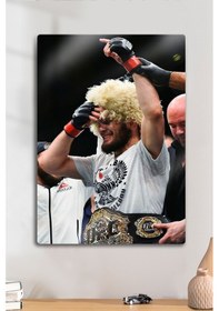 Resim Metal Baskı - Khabib Nurmagomedov, Ufc, Parlak Tablo, Sporcu Posterleri 