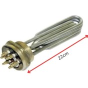 Resim İnox Rezistans 2'' Inç 7500 Watt Krom Trf Filkete Isıtıcı Adet 