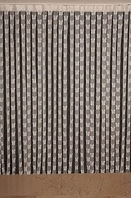 Resim KELEBEK MODEL KREM RENK İP PERDE HAZIR DÜĞMELERİ DİKİLMİŞ İP PERDE 300 * 270 cm 