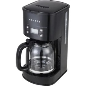 Resim Vestel Retro Siyah Filtre Kahve Makinesi 
