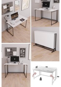 Resim Fahrettinküçük Worklife Çalışma Masası Bilgisayar Masası Çizim Masa Katlanır 