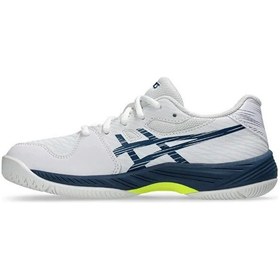 Resim Asics Büyük Unisex Çocuk Beyaz Voleybol Ayakkabısı 1044a052-104 Mavi 