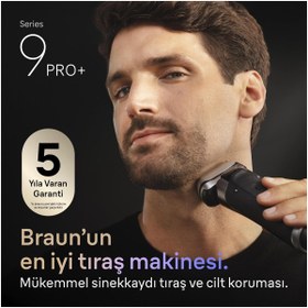 Resim Braun Series 9 PRO+ Elektrikli Tıraş Makinesi, Islak ve Kuru, Şarj Standı, 9615S 