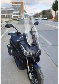 Resim Motocam Salcano Wind 150 Ön Cam 2023-2026 Model 68cm Şeffaf Renkli 4mm 