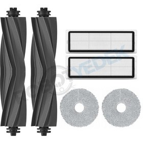 Resim Dreame L10 L10s Ultra Kauçuk Fırça Hepa Filtre Mop Seti-6 Parça 