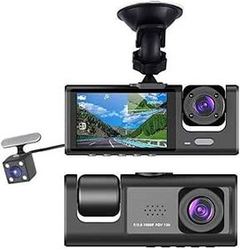Resim Pepisky 3 Kameralı Dash Cam Çok Dilli Net Araba Dikiz Aynası Araba Video Kaydı Kamera Geniş Açı Araba Kamera Kaydedici WIFI Bağlantısı Otomatik Güvenlik Sürüş Kaydedici 
