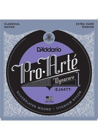 Resim D'addario Ej44tt Pro-arte Dynacore Klasik Gitar Tel Seti - Ekstra Sert Tansiyon Profesyonel Titanyum Üst Teller, Kompozit Çekirdek Ve Modern Parlak Karakter 