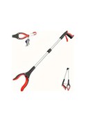 Resim Chuangyinshop 1 Adet Ergonomik Metal Katlanır Kıskaç, 32 İnç Hafif Genş Pençe, Yaşlılar İçin Kolay Tutuş, Kırmızı Çöp Toplama Aparatı 