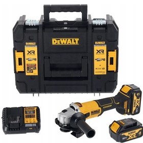 Resim Dewalt DCG407M2T-QW 18V XR Kömürsüz Avuç Taşlama 2x4.0AH Akü + Tstak Çanta Set 