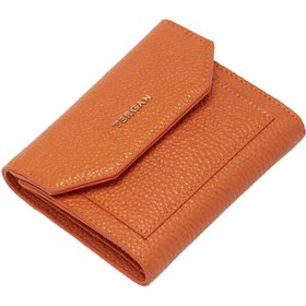 Resim Turuncu Deri Kadın Cüzdan - S1CB00005809-J35 