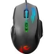 Resim RAMPAGE SMX-G38 Claw Usb 7 Makro Tuşlu 7200dpi RGB Ledli Gaming Oyuncu Mouse Siyah 