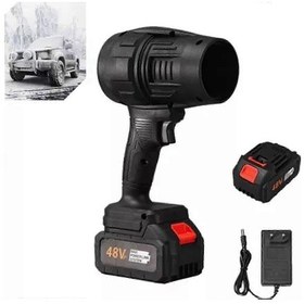 Resim Ev Kullanımı İçin Turbo Jet Üfleyici, Kablosuz Turbo Power Hava Toz Alma Makinesi Siyah 