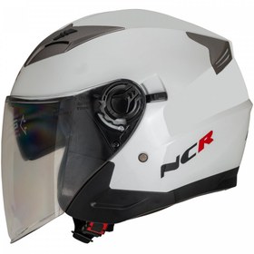 Resim Ncr Açık Yarım Güneş Vizörlü Kask Beyaz 